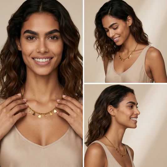 Anti-Tarnish 18K Gold Plated Short Chain - Premium & Stylish