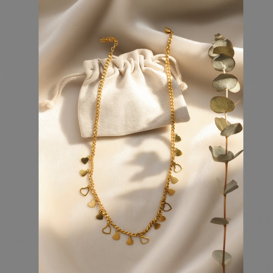 Anti-Tarnish 18K Gold Plated Short Chain - Premium & Stylish